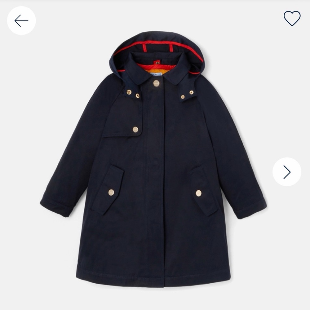 Jacadi 3-in-1 Trench Coat for Girls - Navy Blue